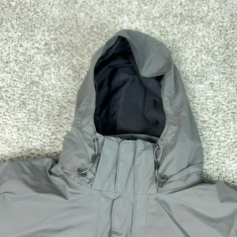Columbia Jacket Mens XL Gray Omni Tech Hooded Interchange Insulated Parka 3 in 1